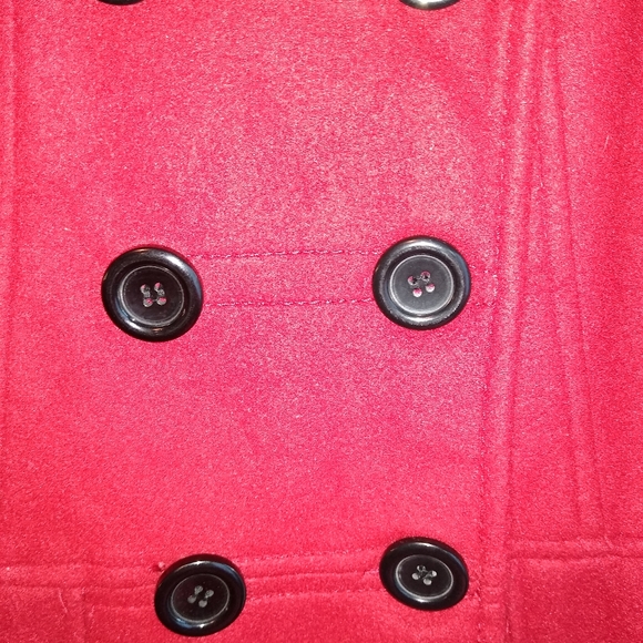 Forever 21 Peacoat Red button down lined large - Picture 4 of 11